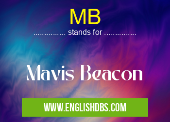 MB means Mavis Beacon MB