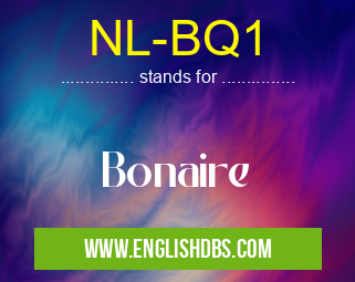 NL-BQ1 means Bonaire NL-BQ1