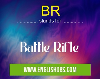 BR means Battle Rifle BR