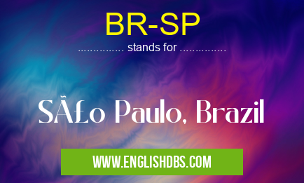 BR-SP means São Paulo, Brazil BR-SP