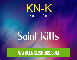 KN-K means Saint Kitts KN-K