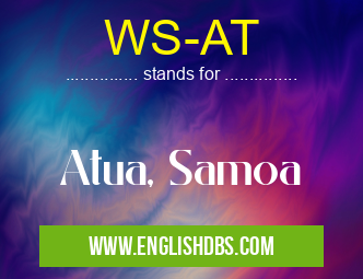 WS-AT means Atua, Samoa WS-AT