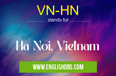 VN-HN means Ha Noi, Vietnam VN-HN