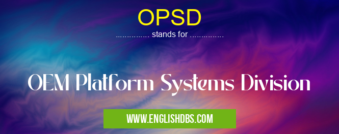 OPSD