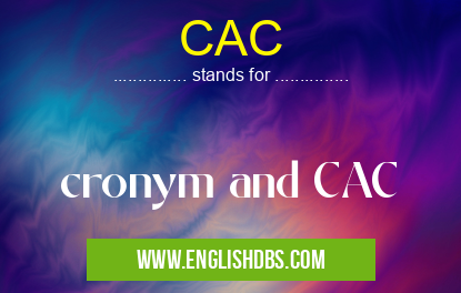 CAC means cronym and CAC CAC