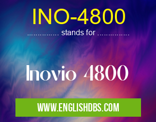 INO-4800 means Inovio 4800 INO-4800