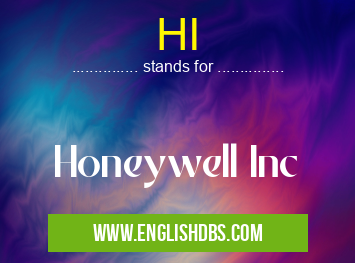 HI means Honeywell Inc HI