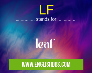 LF means leaf LF