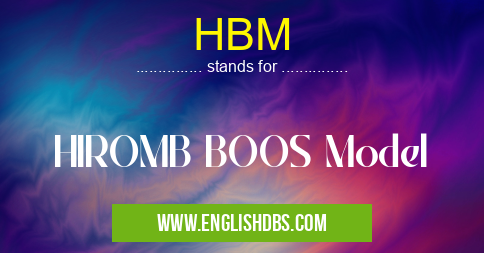 HBM means HIROMB BOOS Model HBM
