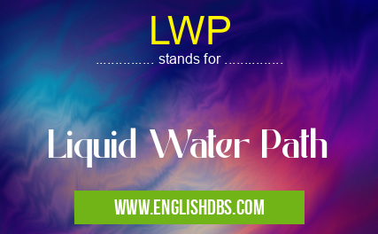 LWP means Liquid Water Path LWP
