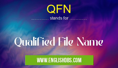 QFN means Qualified File Name QFN