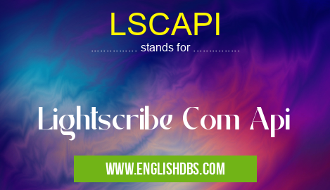 LSCAPI