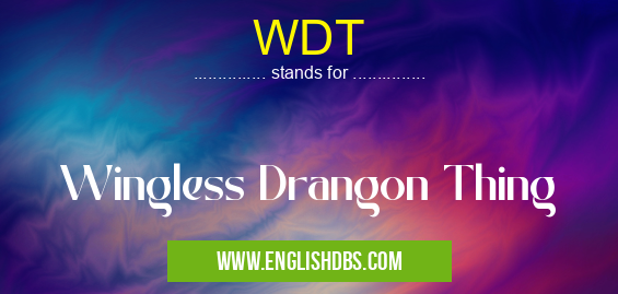 WDT means Wingless Drangon Thing WDT