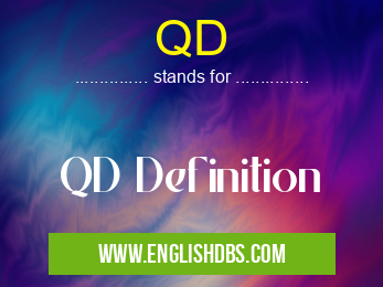 QD means QD Definition QD