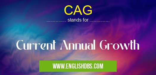 CAG means Current Annual Growth CAG