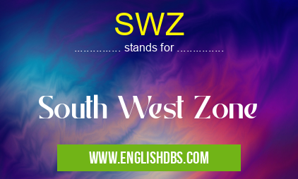 SWZ means South West Zone SWZ