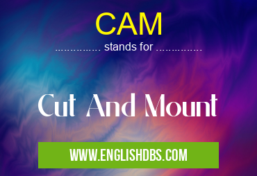 CAM means Cut And Mount CAM