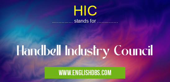 HIC means Handbell Industry Council HIC