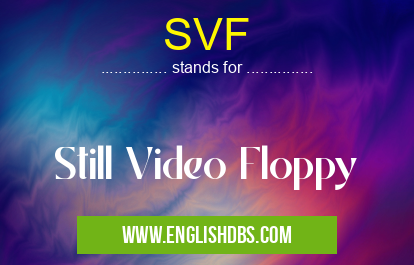 SVF means Still Video Floppy SVF
