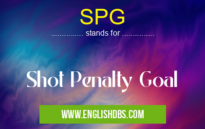 SPG means Shot Penalty Goal SPG
