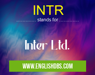 INTR means Inter Ltd. INTR
