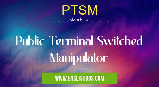 PTSM means Public Terminal Switched Manipulator PTSM