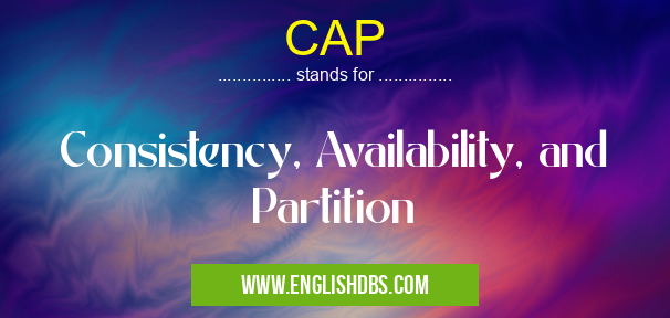 CAP means Consistency, Availability, and Partition CAP
