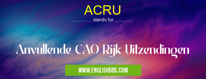 ACRU