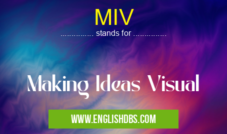 MIV means Making Ideas Visual MIV