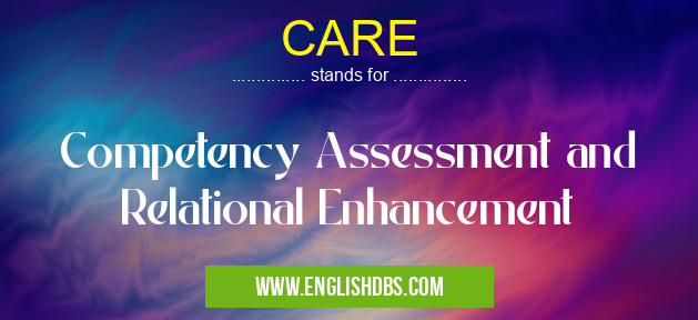 CARE means Competency Assessment and Relational Enhancement CARE