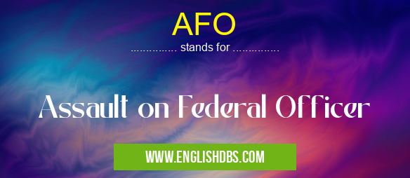 AFO means Assault on Federal Officer AFO