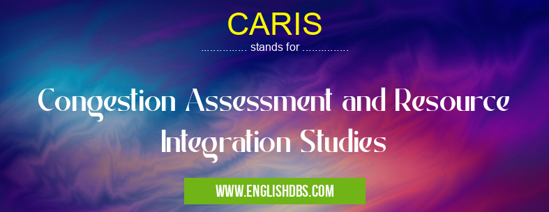 CARIS means Congestion Assessment and Resource Integration Studies CARIS