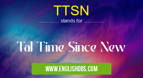 TTSN means Tal Time Since New TTSN