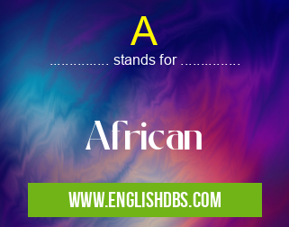 A means African A