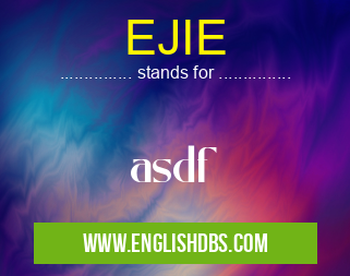 EJIE means asdf EJIE
