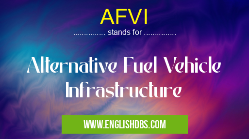AFVI means Alternative Fuel Vehicle Infrastructure
AFVI