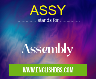 ASSY means Assembly
ASSY