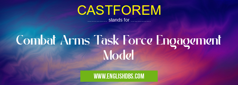 CASTFOREM means Combat Arms Task Force Engagement Model CASTFOREM
