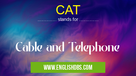 CAT means Cable and Telephone CAT