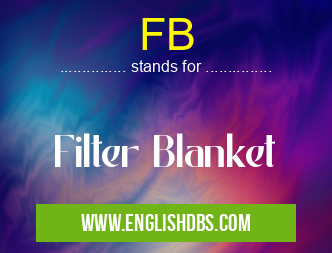 FB means Filter Blanket FB