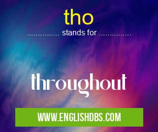 tho means throughout tho