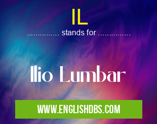 IL means Ilio Lumbar IL