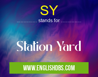 SY means Station Yard SY
