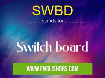 SWBD means Switch board SWBD