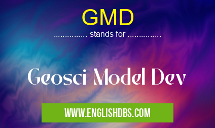 GMD means Geosci Model Dev GMD