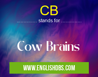 CB means Cow Brains CB