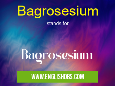 Bagrosesium means Bagrosesium Bagrosesium
