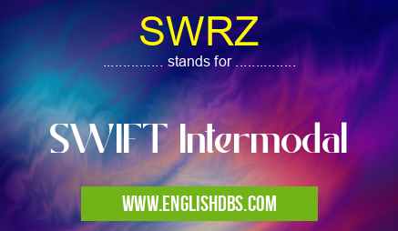SWRZ means SWIFT Intermodal SWRZ