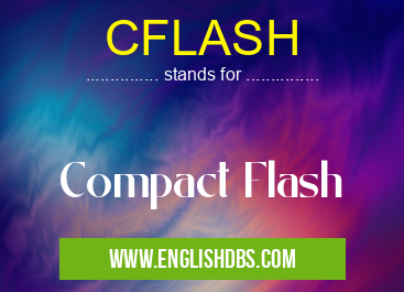 CFLASH means Compact Flash CFLASH