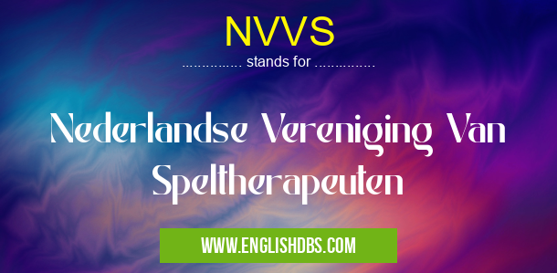NVVS means Nederlandse Vereniging Van Speltherapeuten NVVS